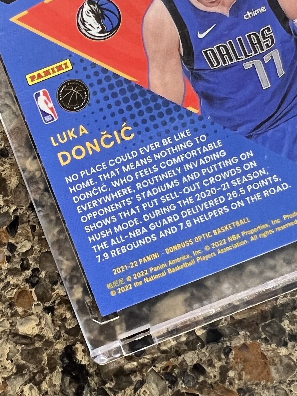 Luka Doncic 2021-22 Panini Donruss Optic MY HOUSE Prizm Holo Refractor Gem Mint