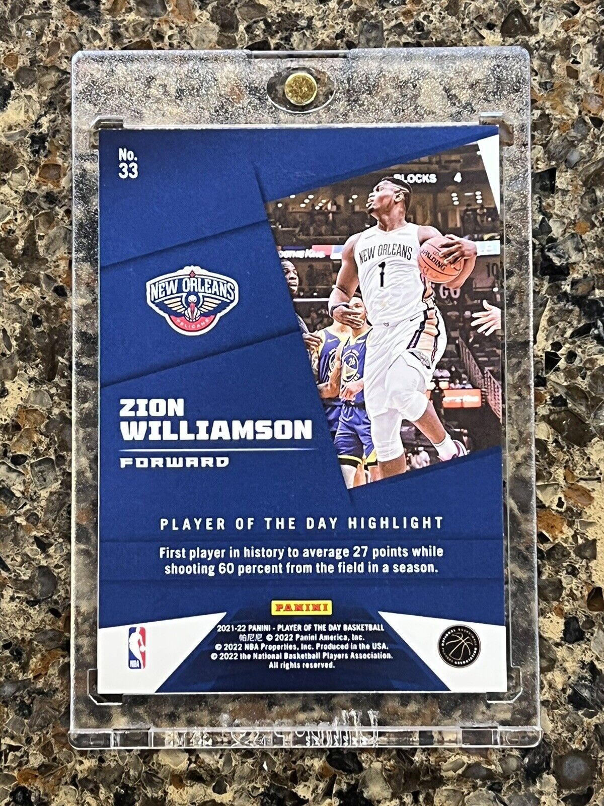 Zion Williamson 2021-22 Panini Player of the Day KABOOM #77/99 SSP Rare! 🚀🚀🚀