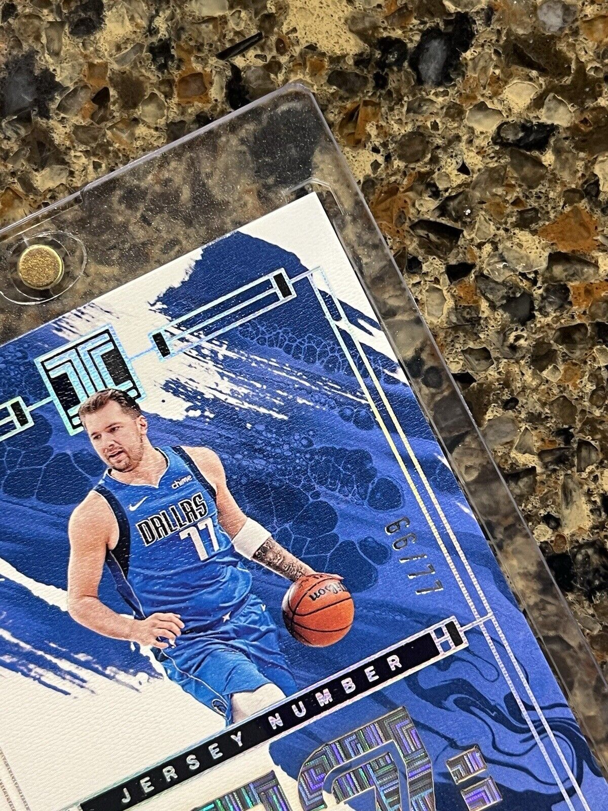 Luka Doncic 2023-24 Panini Impeccable Jersey Number #66/77 Dallas Mavericks RARE