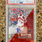 Scottie Barnes RC 2022 Panini National Autograph Cracked Ice 03/25 Rookie PSA 10