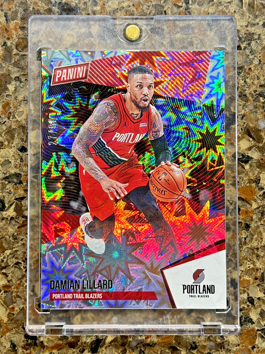 Damian Lillard 2021 Panini The National 27/50 KABOOM Explosion Rare Gem Mint SSP