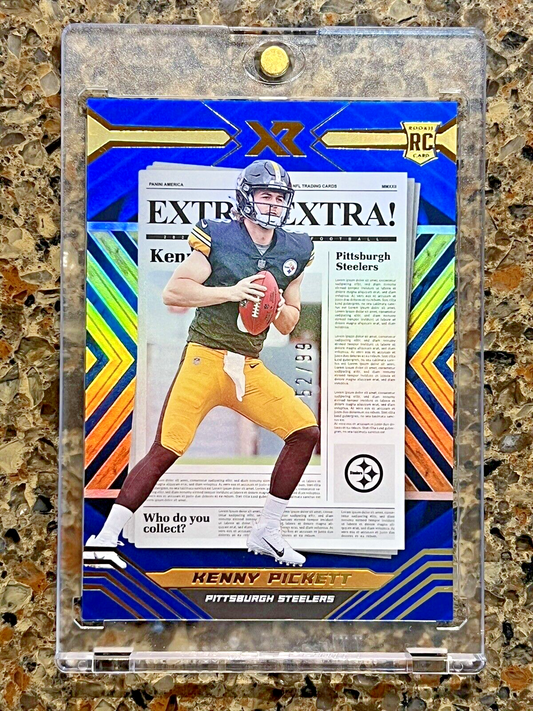 Kenny Pickett RC 2022 Panini Xr Football EXTRA! Refractor 52/99 Gem Mint Rookie