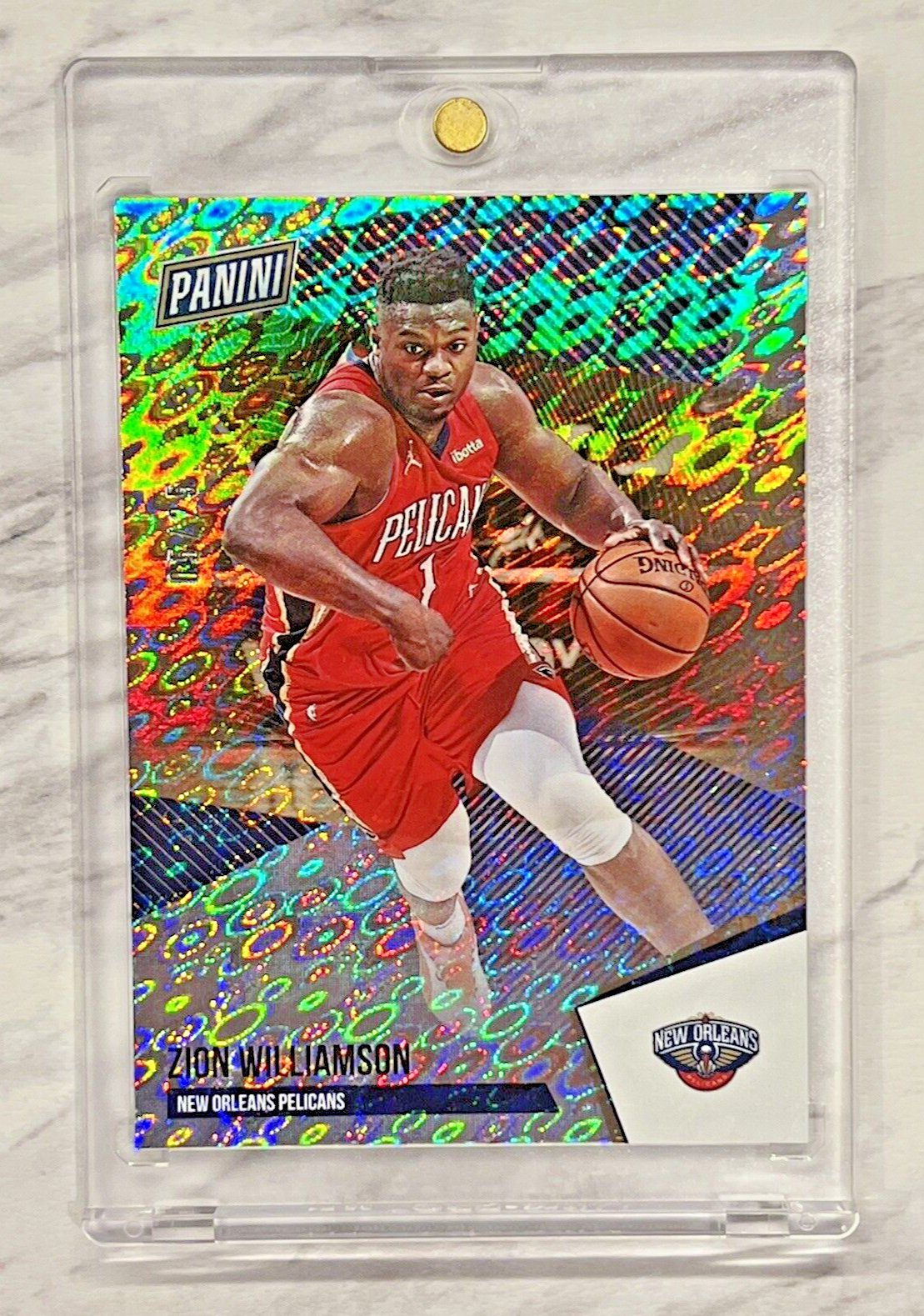 Zion Williamson 2021 Panini The National DISKETTES 05/25 Refractor Gem Mint SSP