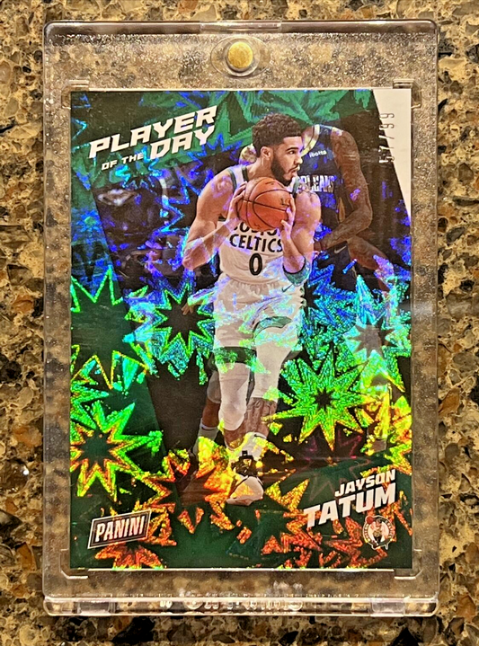 Jayson Tatum 2021 Panini Player of the Day KABOOM #57/99 Celtics Super Rare SSP