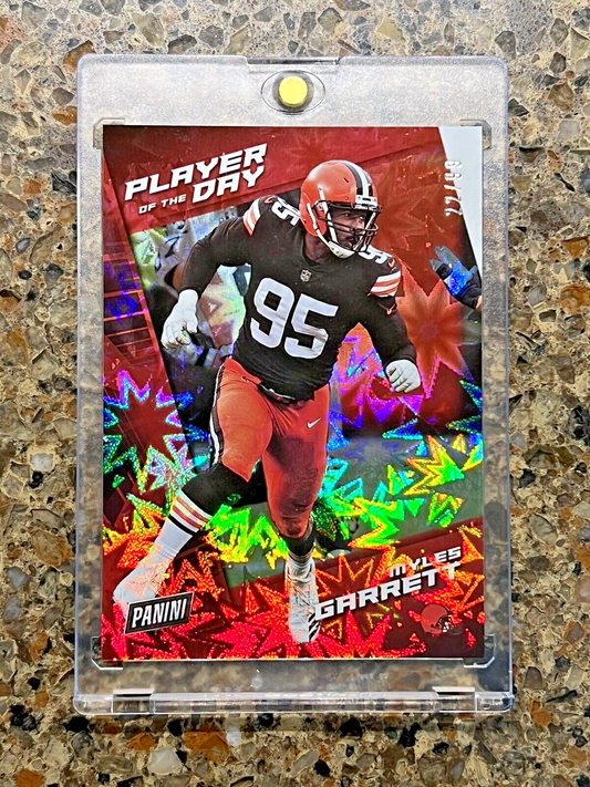 Myles Garrett 2021 Panini Player of the Day Football KABOOM #22/99 SSP Rare! 🚀