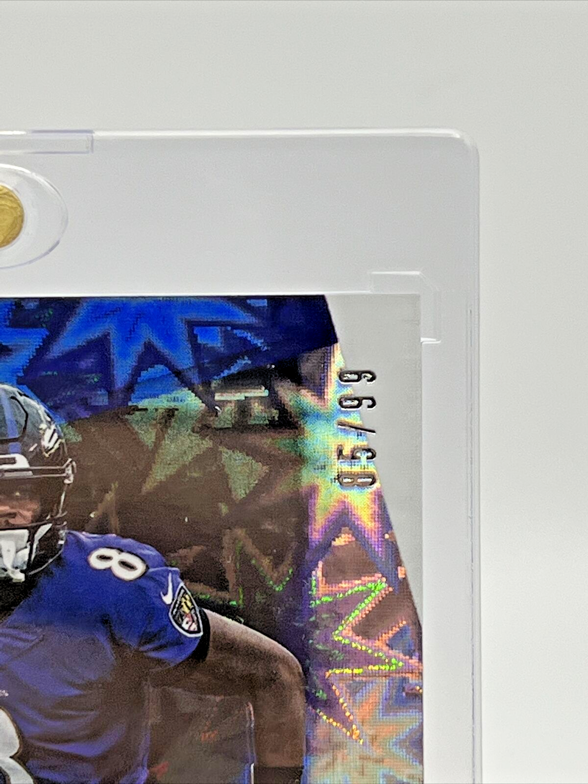 Lamar Jackson 2021 Panini Player of the Day KABOOM #85/99 Ravens Super Rare SSP