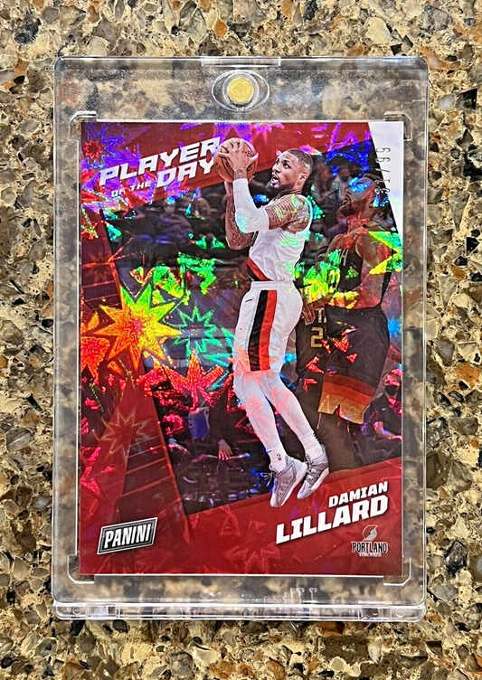 Damian Lillard 2021 Panini NBA Player of the Day KABOOM 31/99 Rare Gem Mint SSP