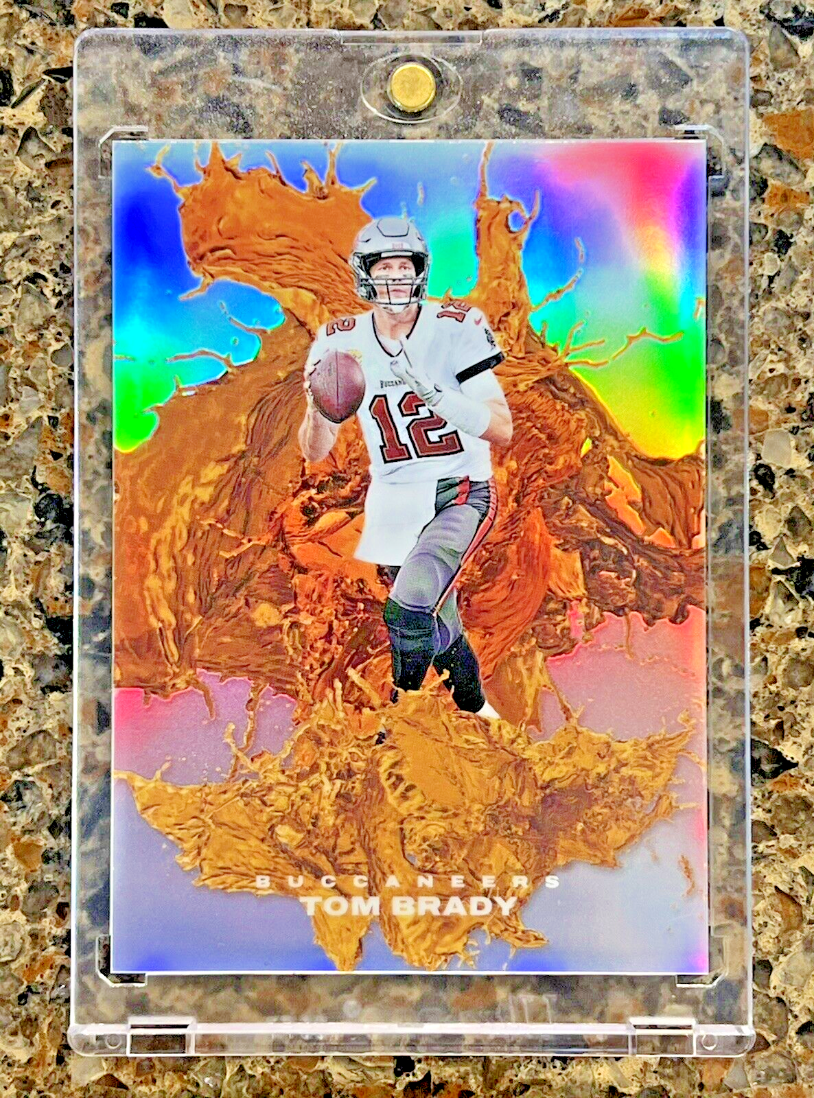 Tom Brady 2022 Panini The National SPLASH OF COLOR Silver Wave 7/25 SSP