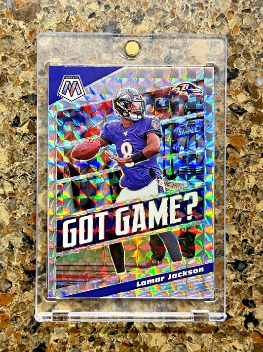 🌟 Lamar Jackson 2020 Panini Mosaic Football GOT GAME? Silver Prizm Holo MINT 🌟