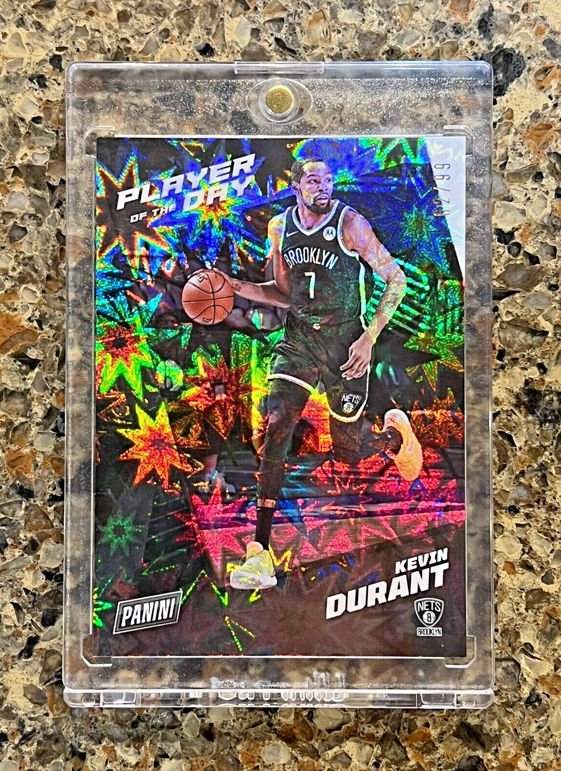 Kevin Durant 2021 Panini Player of the Day KABOOM 62/99 Super Rare Gem Mint SSP