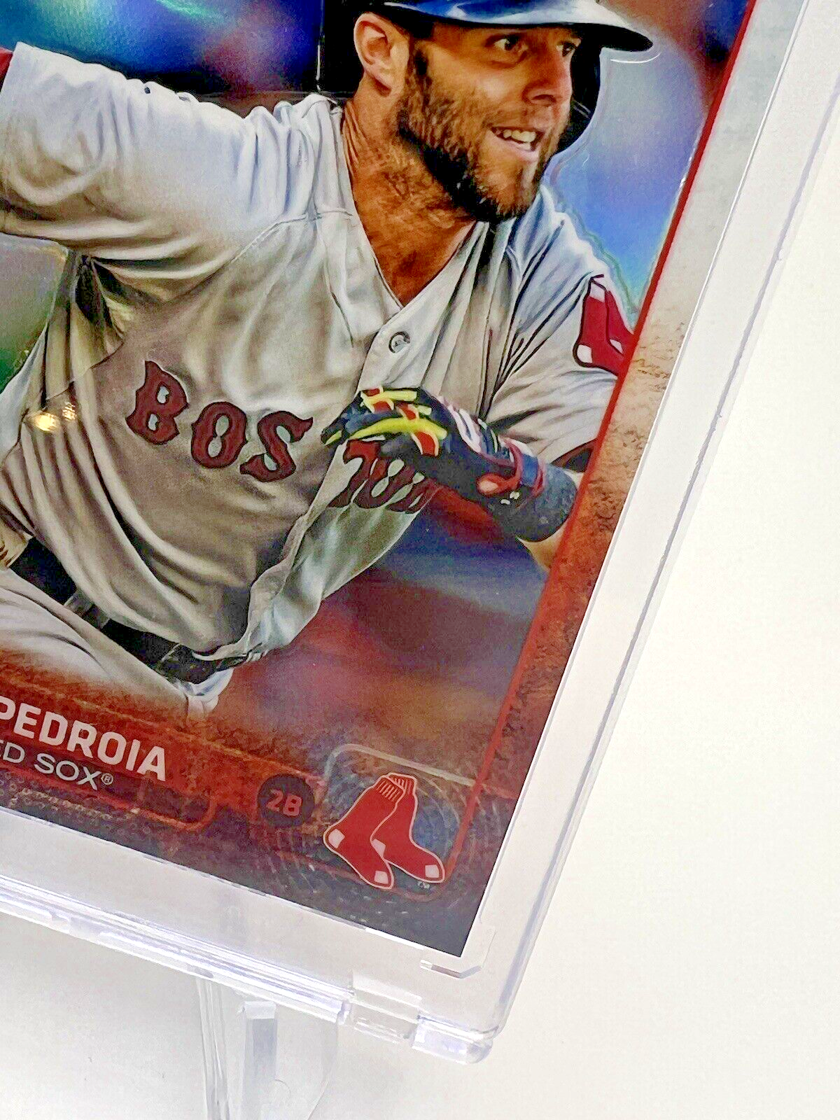 Dustin Pedroia 2015 Topps Chrome REFRACTOR Boston Red Sox Vintage Rare Gem Mint