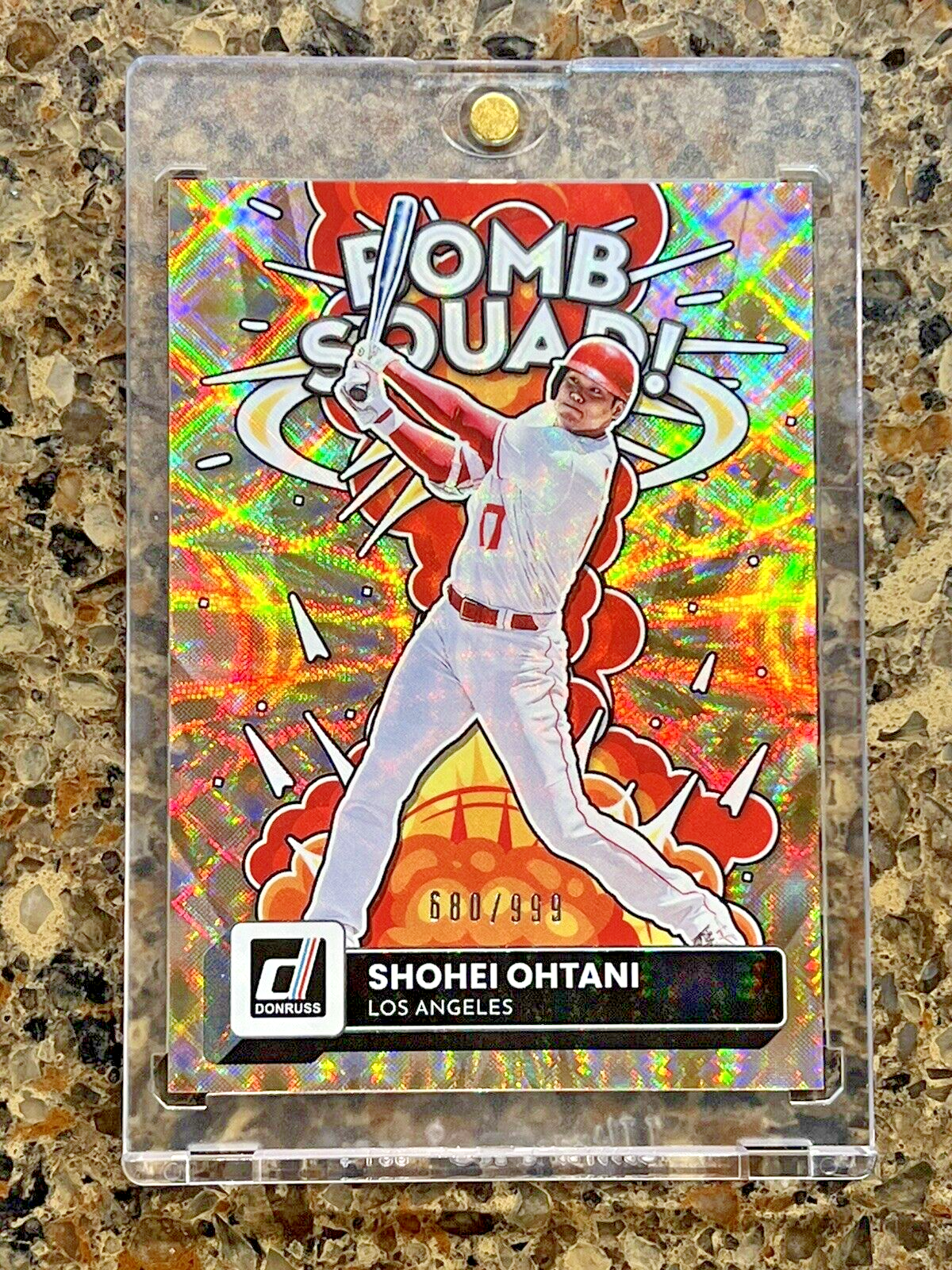 Shohei Ohtani 2022 Panini MLB Donruss BOMB SQUAD! #680/999 Bronze Refractor SSP