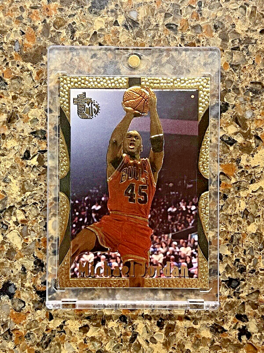 Michael Jordan 1994-95 Topps Embossed Golden Idol #121 RARE Chicago Bulls HOF