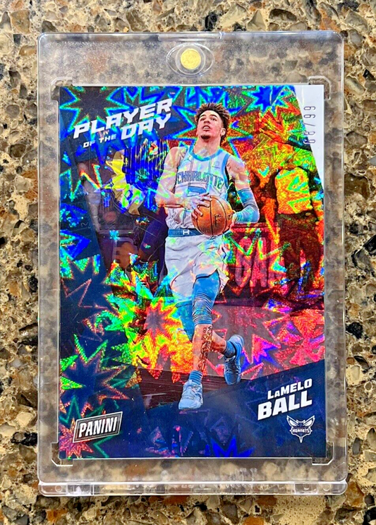 LaMelo Ball 2021 Panini Player of the Day KABOOM #68/99 Hornets Super Rare SSP