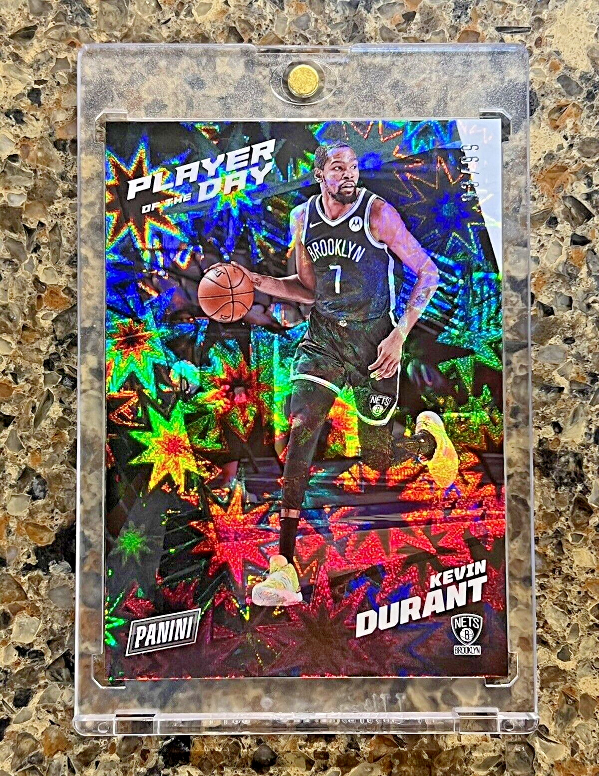 Kevin Durant 2021 Panini NBA Player of the Day KABOOM 93/99 KD Rare Gem Mint SSP