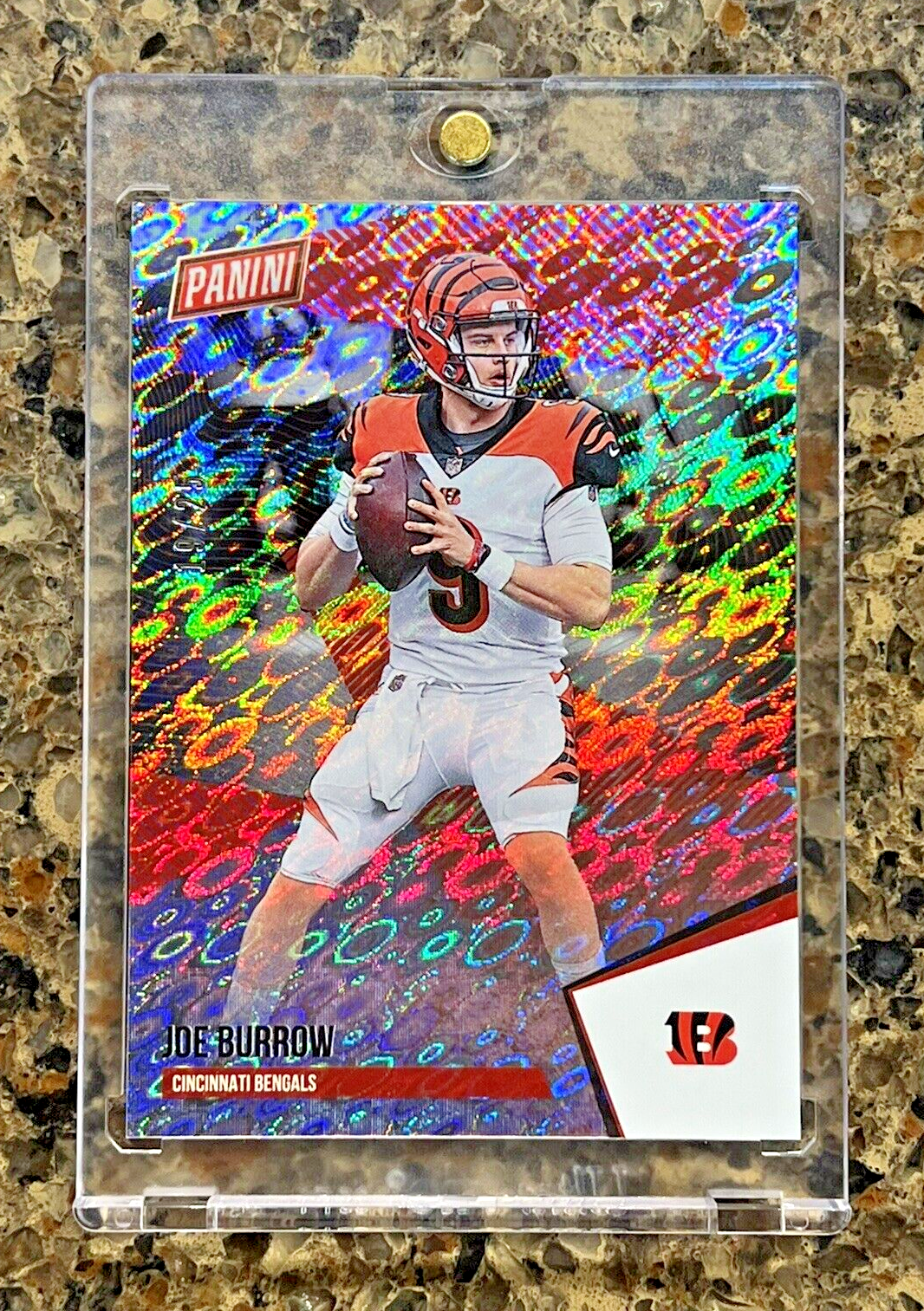 Joe Burrow 2021 Panini THE NATIONAL DISKETTES 19/25 Refractor Rare SSP Bengals