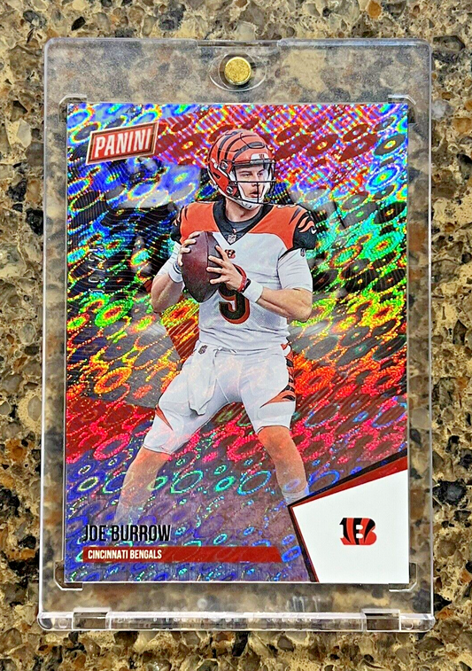 Joe Burrow 2021 Panini THE NATIONAL DISKETTES 19/25 Refractor Rare SSP Bengals