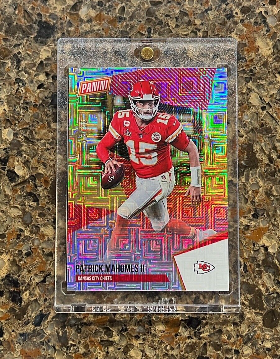 PATRICK MAHOMES 2021 PANINI THE NATIONAL ESCHER SQUARES #02/10 SSP SUPER RARE