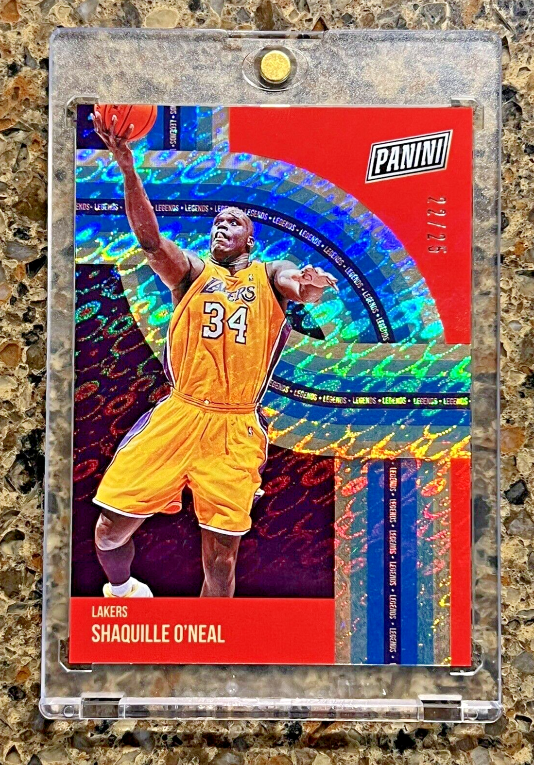 Shaquille O’Neal 2021 Panini The National Legends Diskettes 22/25 Gem Mint SSP