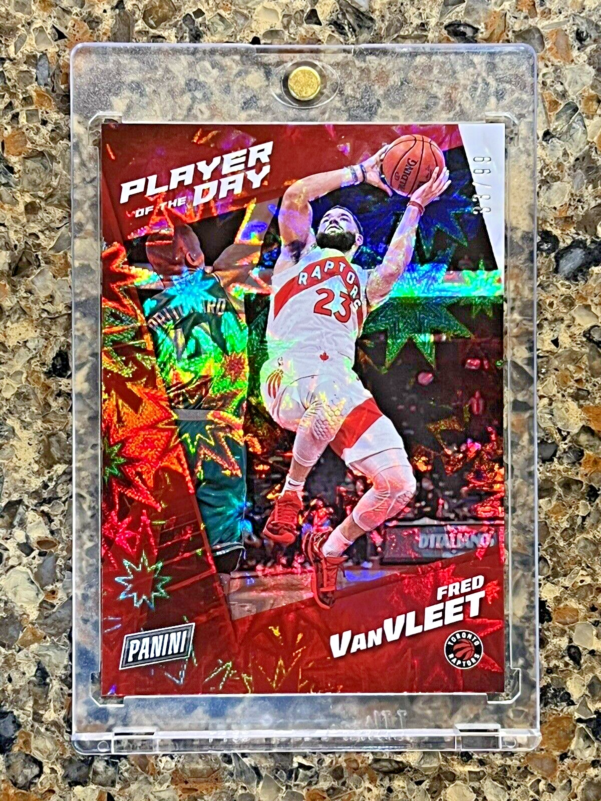 Fred VanVleet 2021 Panini NBA Player of The Day KABOOM 33/99 Rare Gem Mint SSP