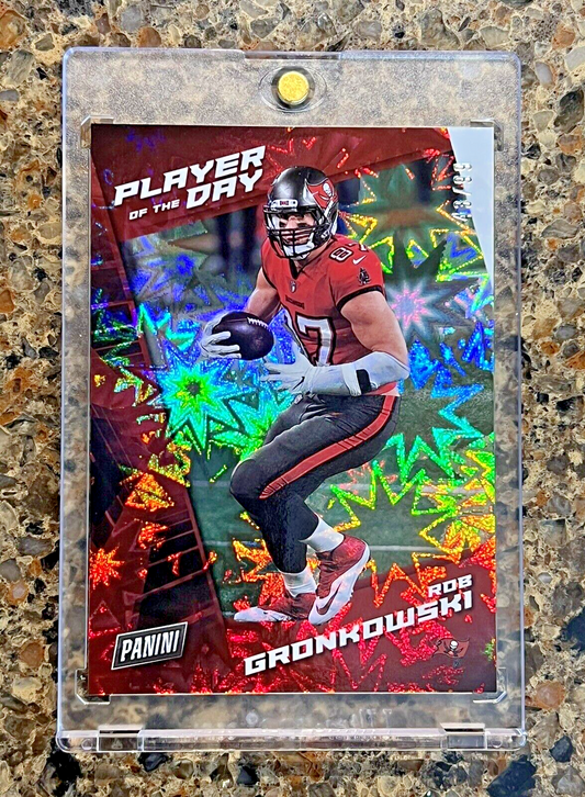 Rob Gronkowski 2021 Panini NFL Player of the Day KABOOM 43/99 Rare Gem Mint SSP