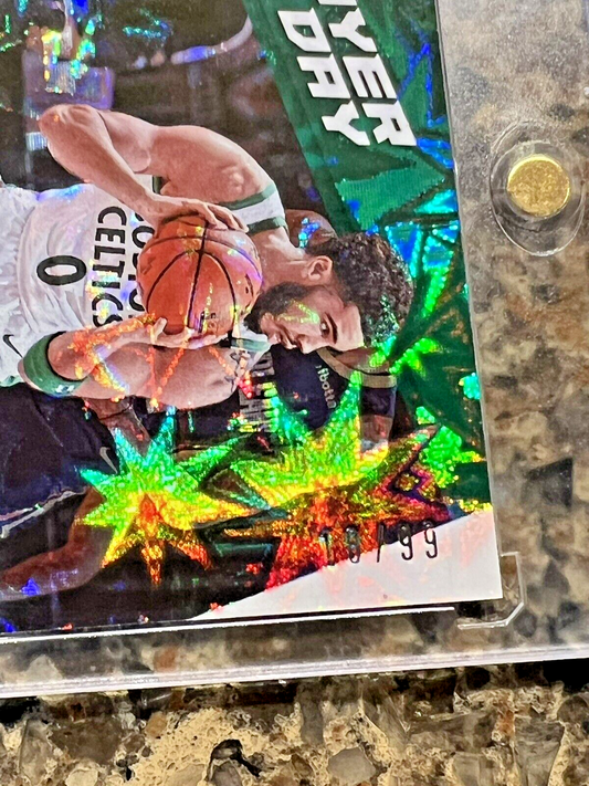 Jayson Tatum 2021 Panini POTD KABOOM 18/99 Super Rare Mint SSP Ready to Grade