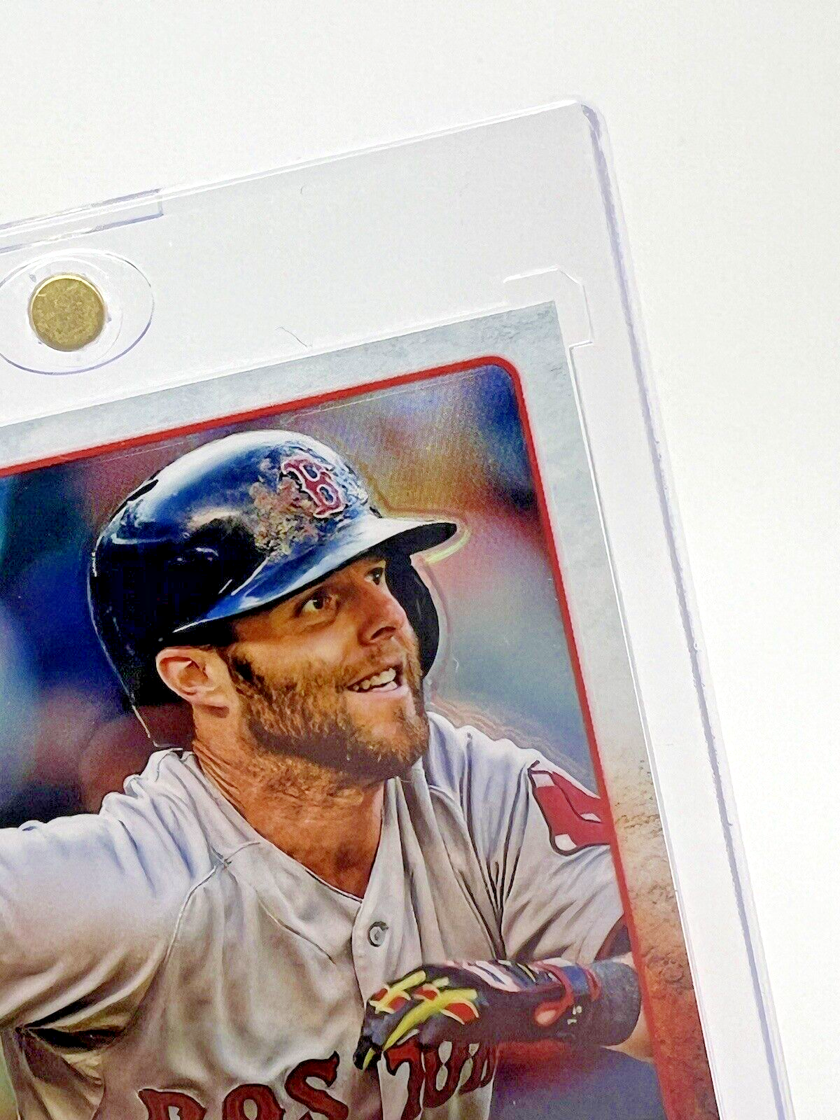 Dustin Pedroia 2015 Topps Chrome REFRACTOR Boston Red Sox Vintage Rare Gem Mint