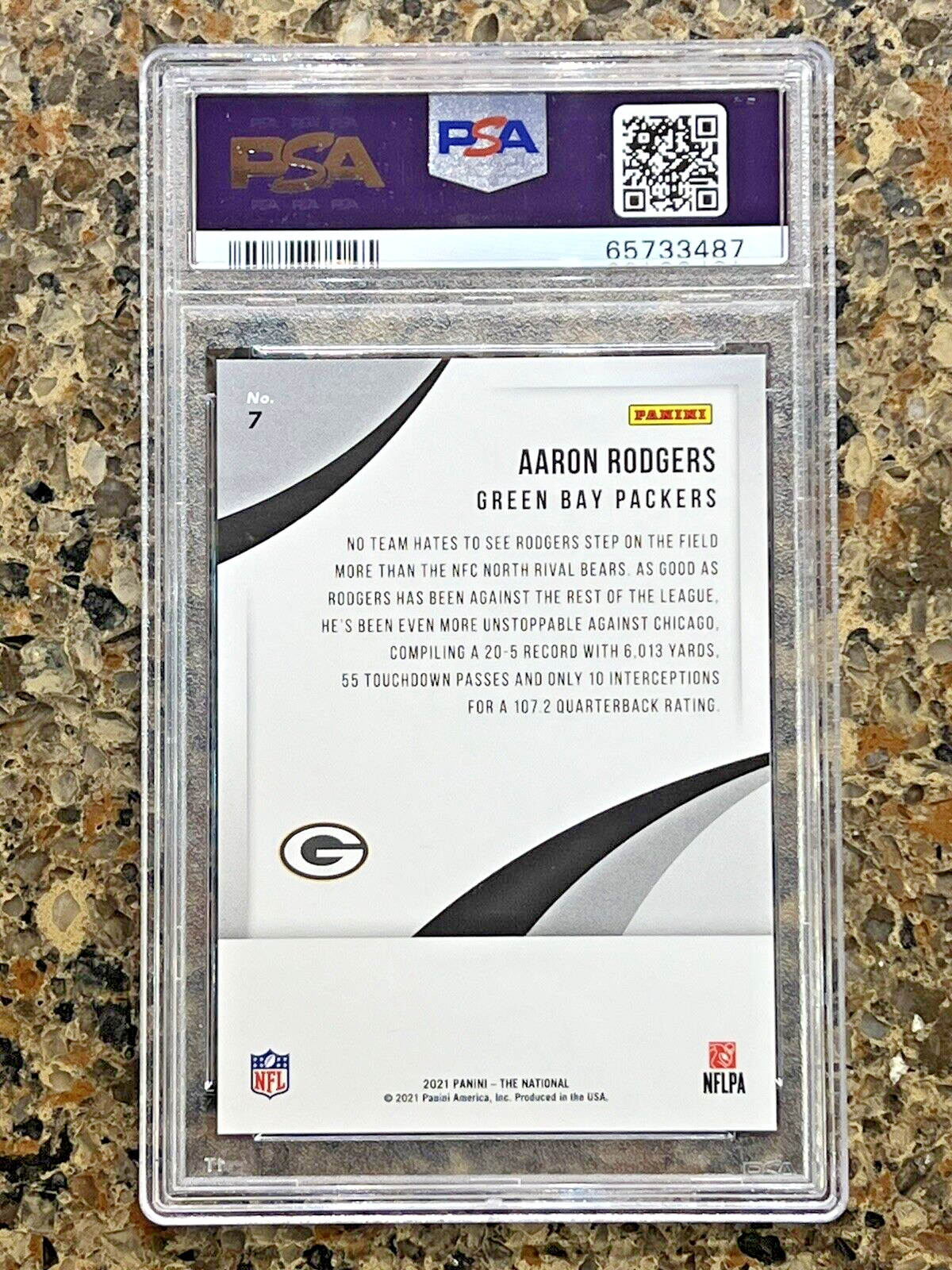 Aaron Rodgers 2021 Panini The National Escher Squares 08/10 SSP Gem Mint PSA 10