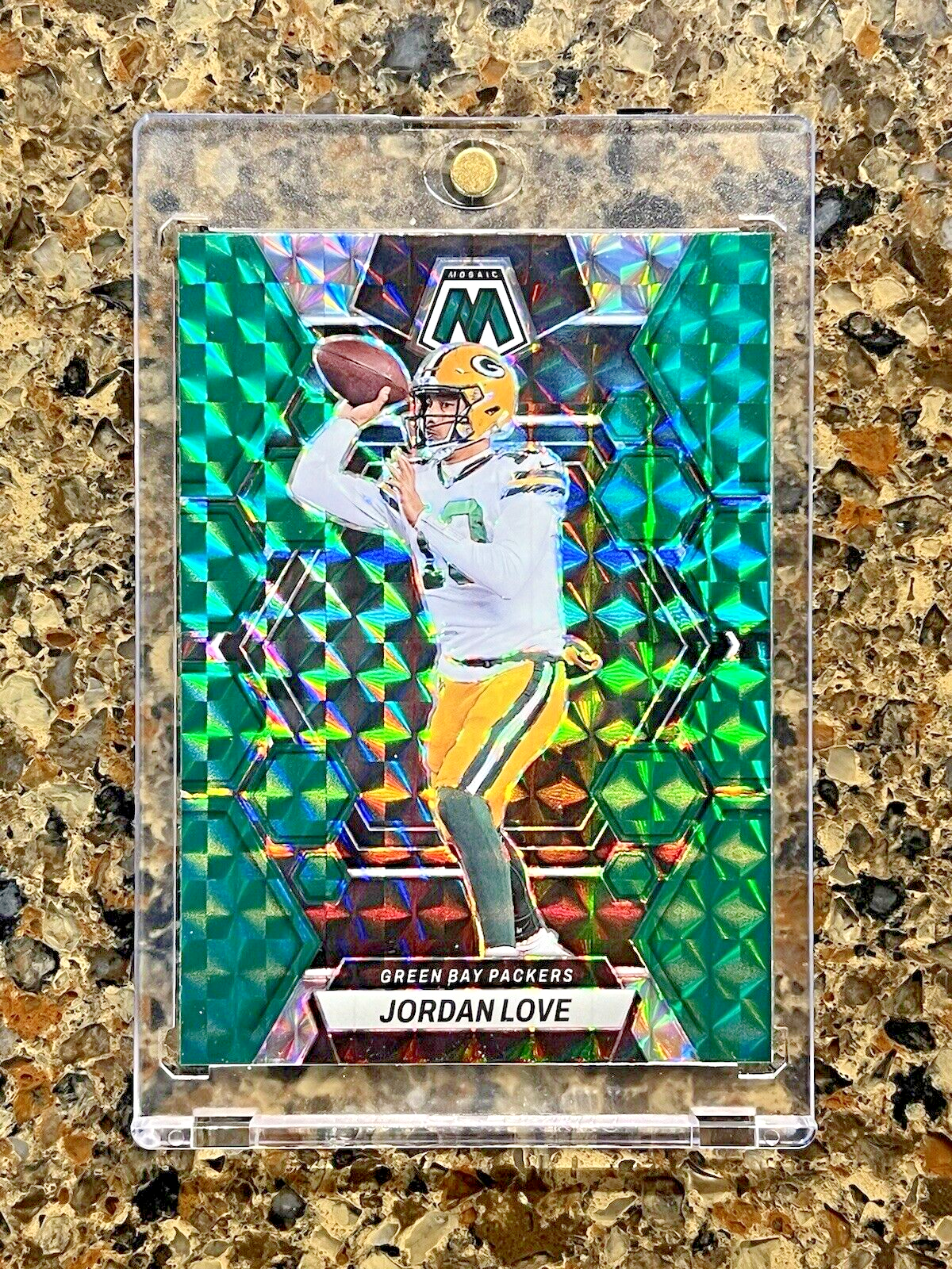 Jordan Love 2023 Panini Mosaic Football Green Prizm #83 Green Bay Packers - MINT