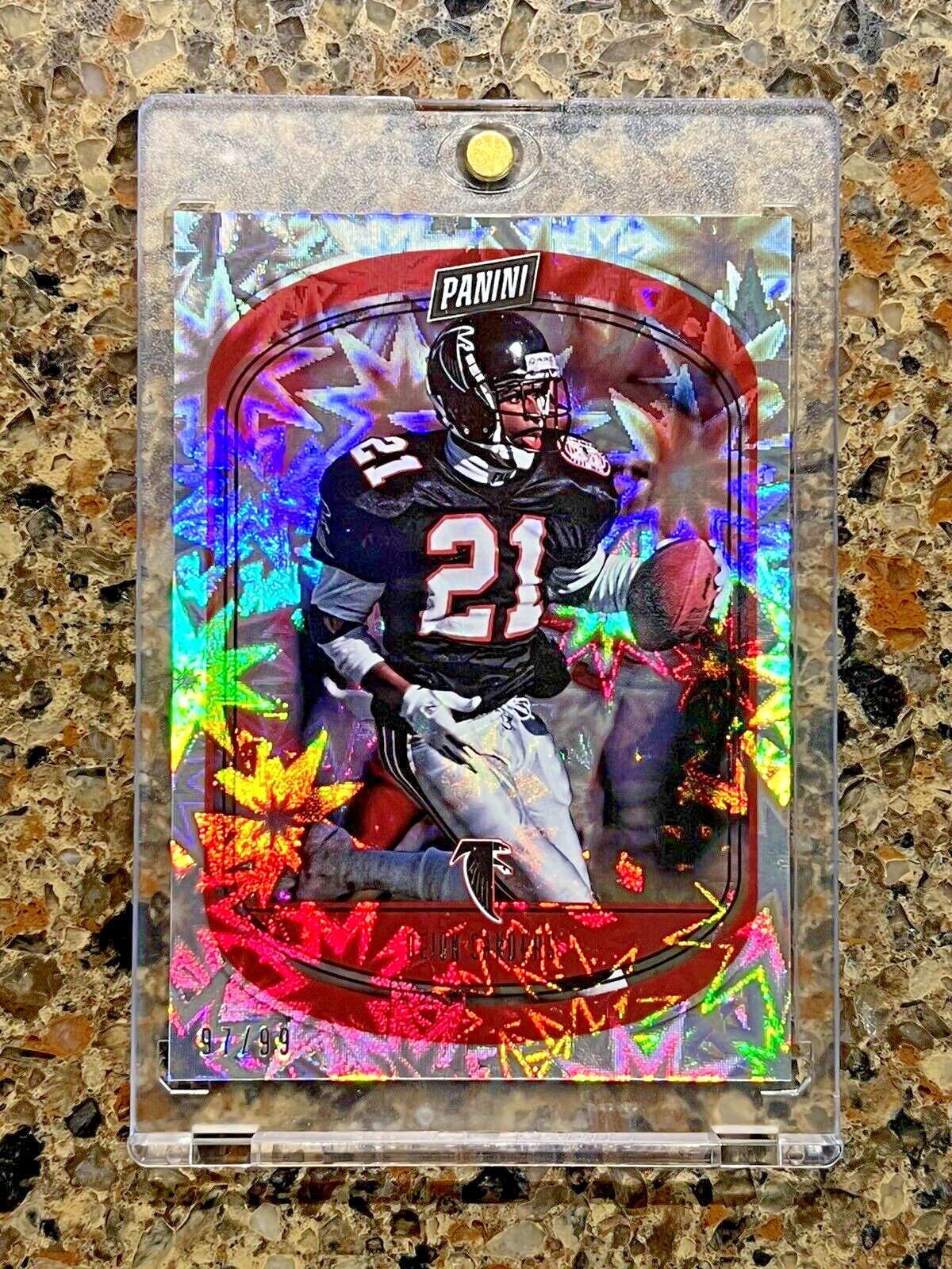 Deion Sanders 2021 Panini Player of the Day KABOOM 97/99 HOF Gem Mint Rare SSP