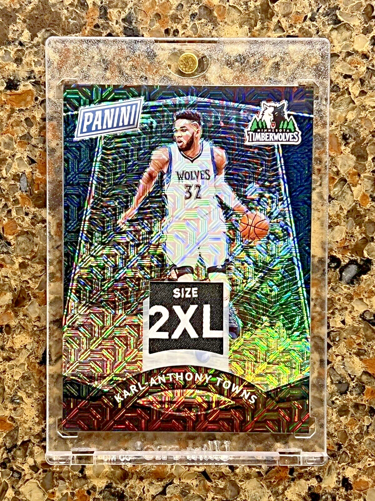 Karl-Anthony Towns 2017 Panini The National Black Prizm Laundry Tag ONE OF ONE!!