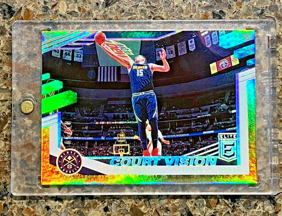 NIKOLA JOKIC 2019 Donruss Elite GOLD COURT VISION #05/10 SUPER RARE SSP