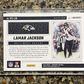 LAMAR JACKSON 2024 Panini Luminance GOLD VESTIGE RAINBOW HURRICANE SP Ravens MVP