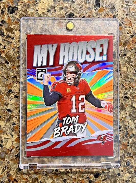 Tom Brady 2021 Panini Donruss Optic Football MY HOUSE! Prizm Holo Refractor MINT