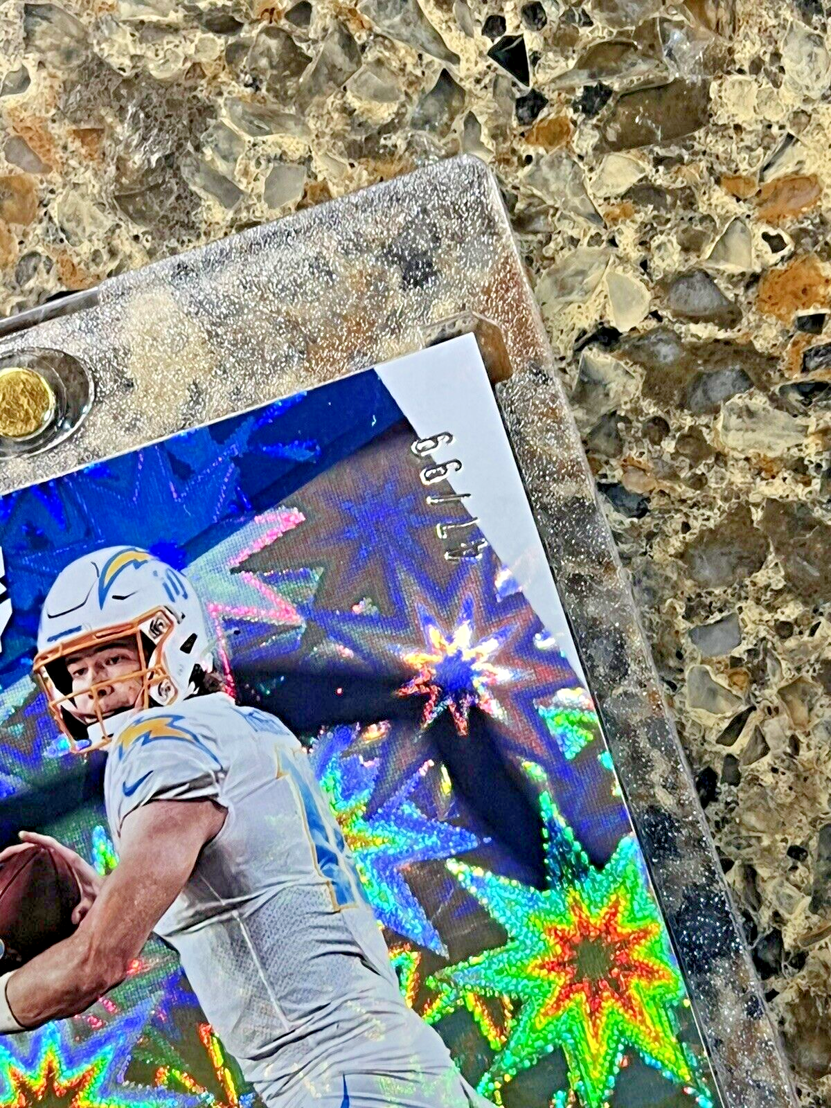 Justin Herbert 2021 Panini Player of the Day KABOOM #47/99 Super Rare SSP