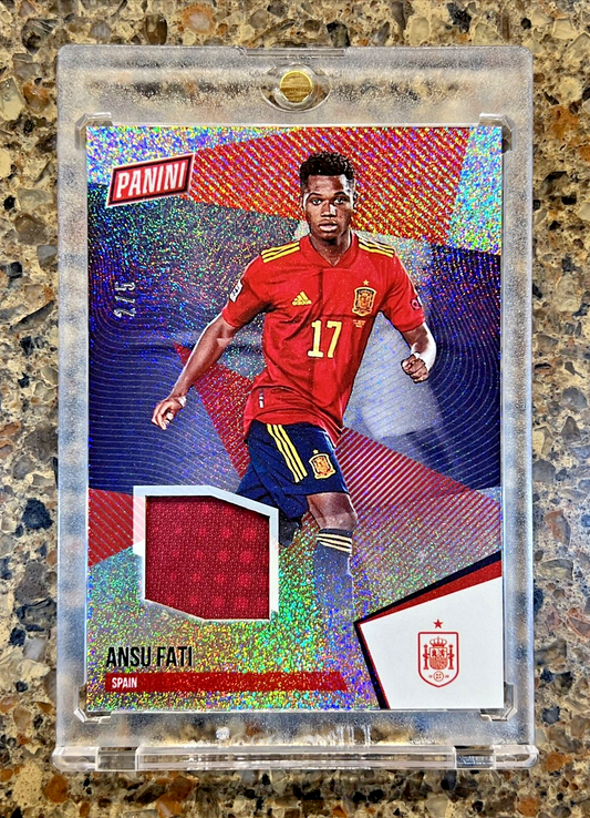 Ansu Fati 2021 Panini The National STARDUST Patch 2/5 Super Rare Gem Mint SSP