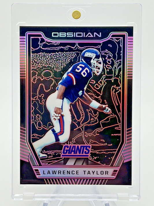 Lawrence Taylor 2018 Panini Obsidian Football Refractor 15/75 Rare Gem Mint SSP