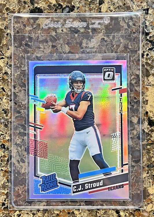 C.J. STROUD RC 2023 Panini Donruss Optic Football RATED ROOKIE Holo Silver Prizm