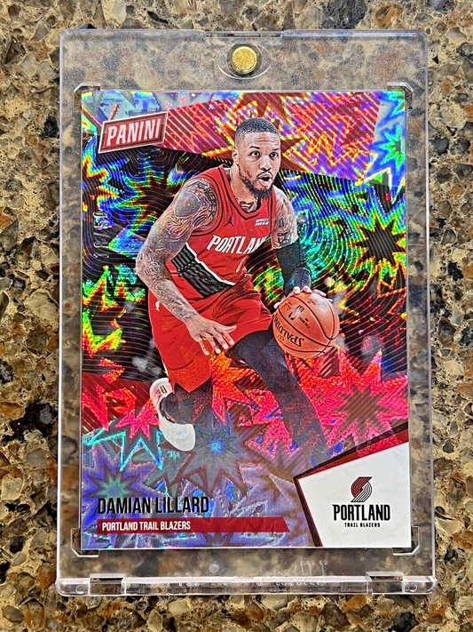 Damian Lillard 2021 Panini THE NATIONAL 18/50 KABOOM Explosion Rare Gem Mint SSP