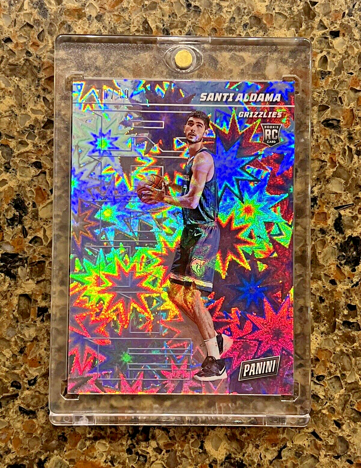 Santi Aldama RC 2021 Panini Player of the Day KABOOM 70/99 Gem Mint Rookie SSP