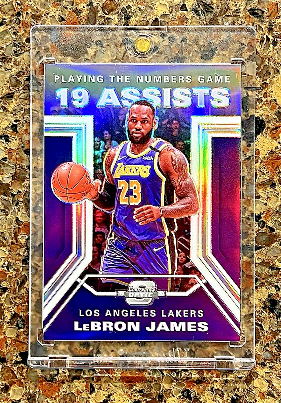 🌟 LeBron James 2019 Panini Contenders OPTIC Prizm Playing the Numbers Game 🌟