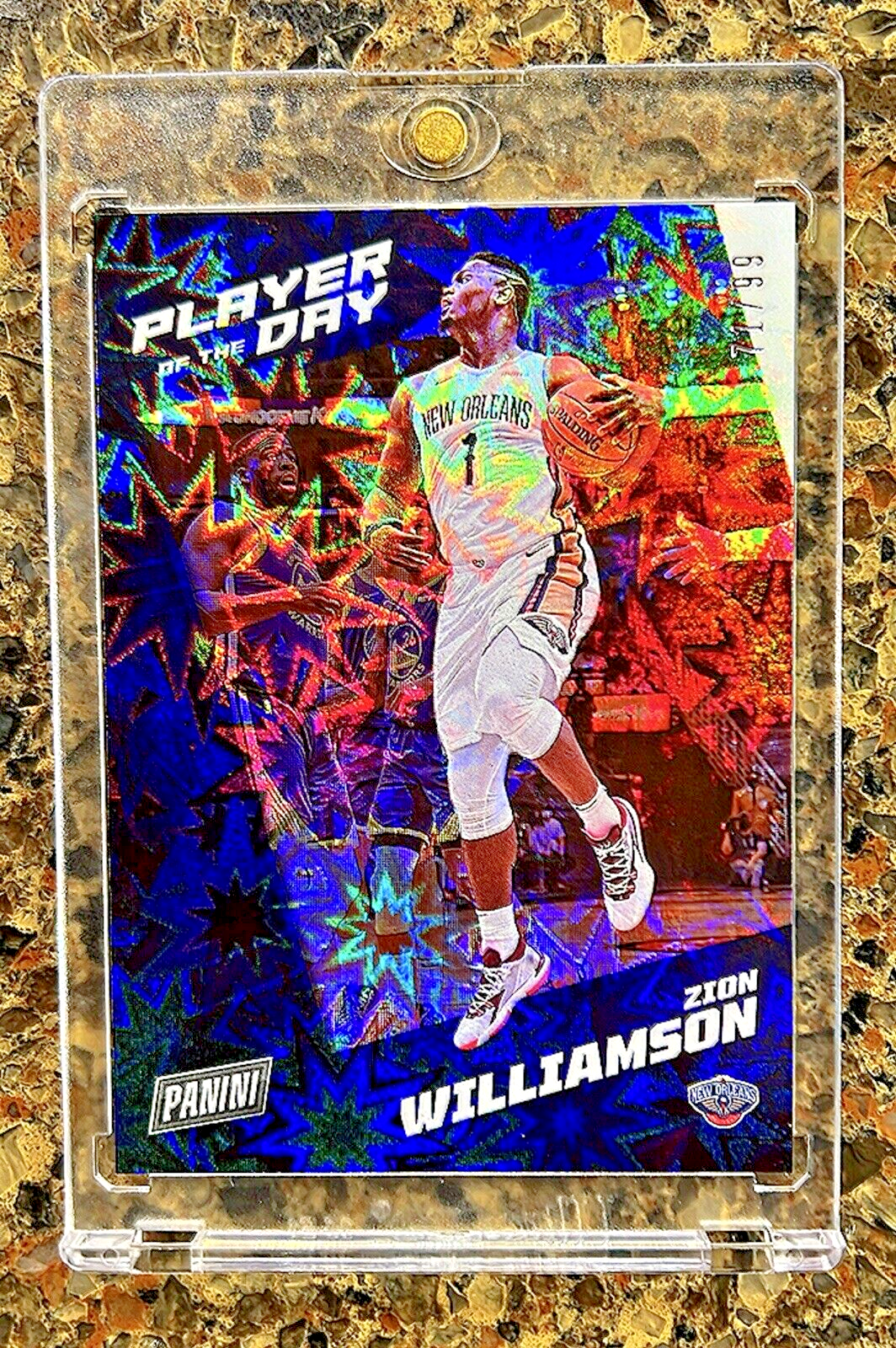 Zion Williamson 2021 Panini NBA Player of the Day KABOOM 71/99 Rare Mint SSP