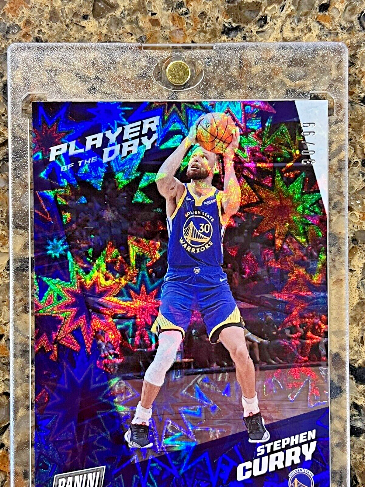 STEPHEN CURRY 2021 Panini POTD KABOOM #30/99 JERSEY MATCH Super Rare SSP