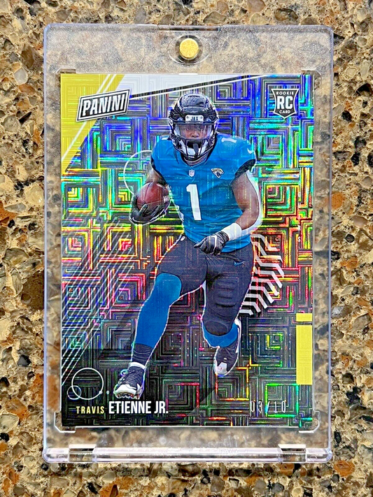 Travis Etienne Jr. RC 2021 Panini The National ESCHER SQUARES 03/10 SSP Rookie