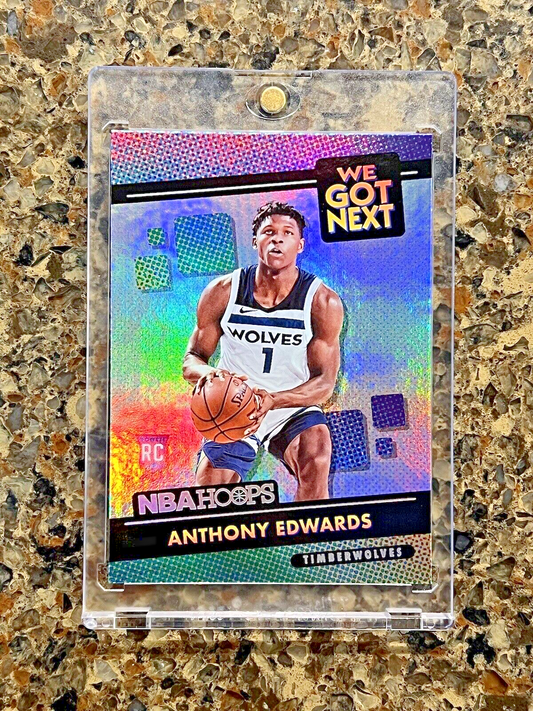 Anthony Edwards RC 2020-21 Panini NBA Hoops WE GOT NEXT Refractor Rare Gem Mint