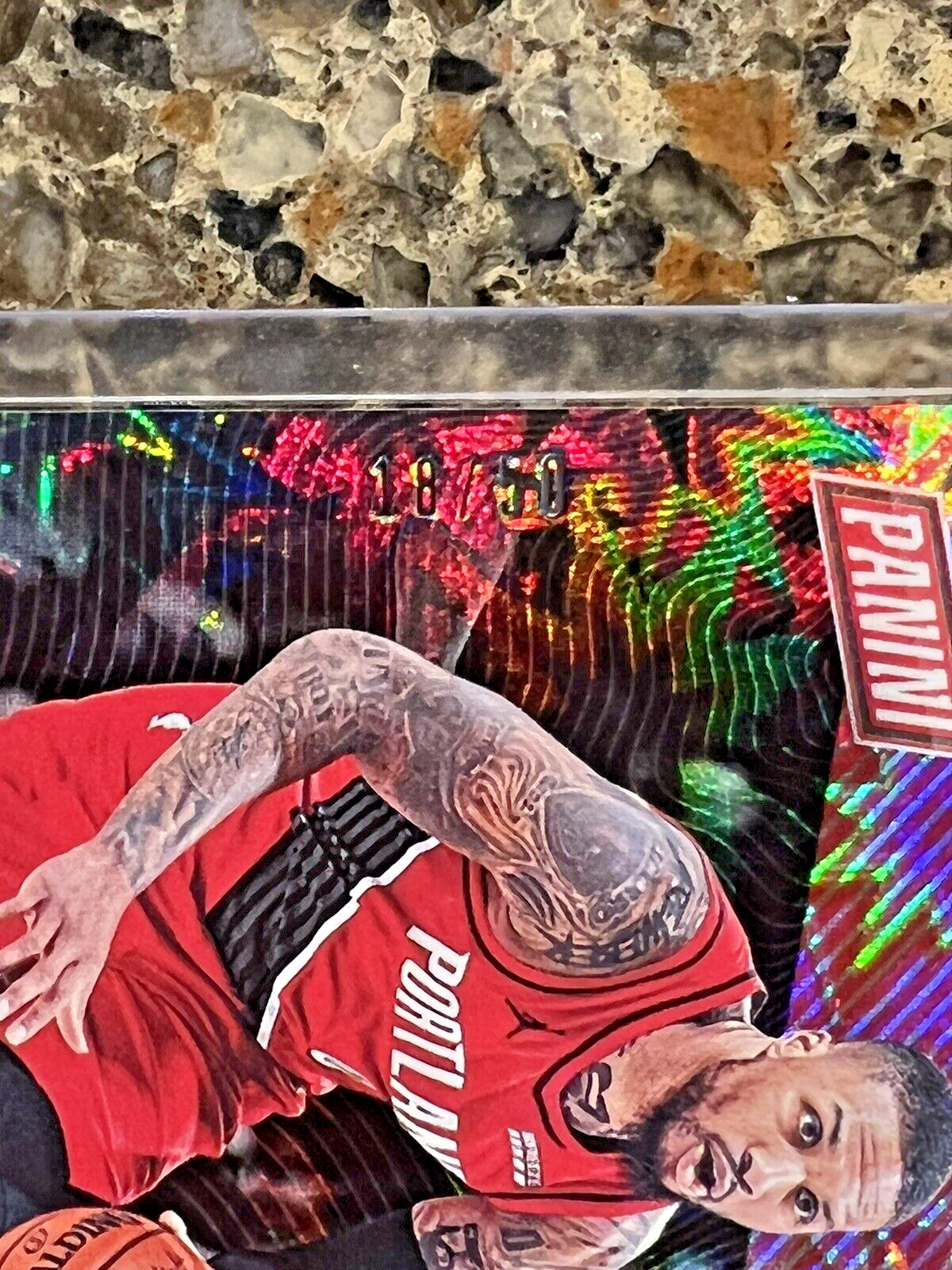 Damian Lillard 2021 Panini THE NATIONAL 18/50 KABOOM Explosion Rare Gem Mint SSP