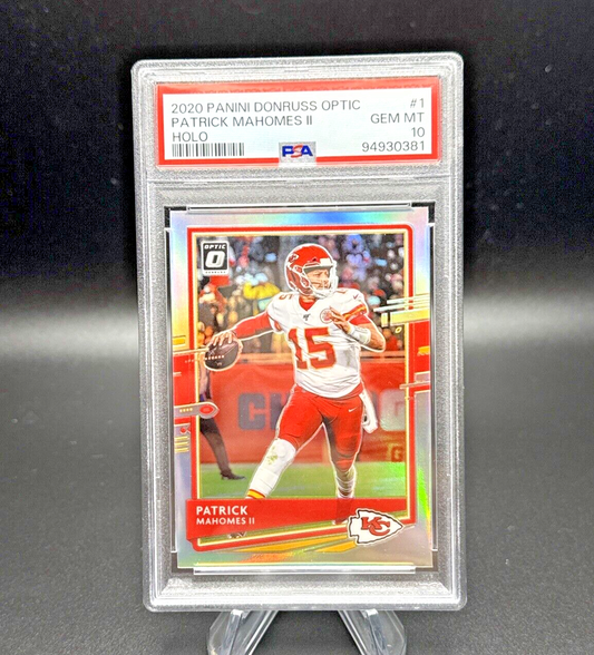 Patrick Mahomes II 2020 Panini Donruss Optic Holo Silver Prizm - Gem Mint PSA 10