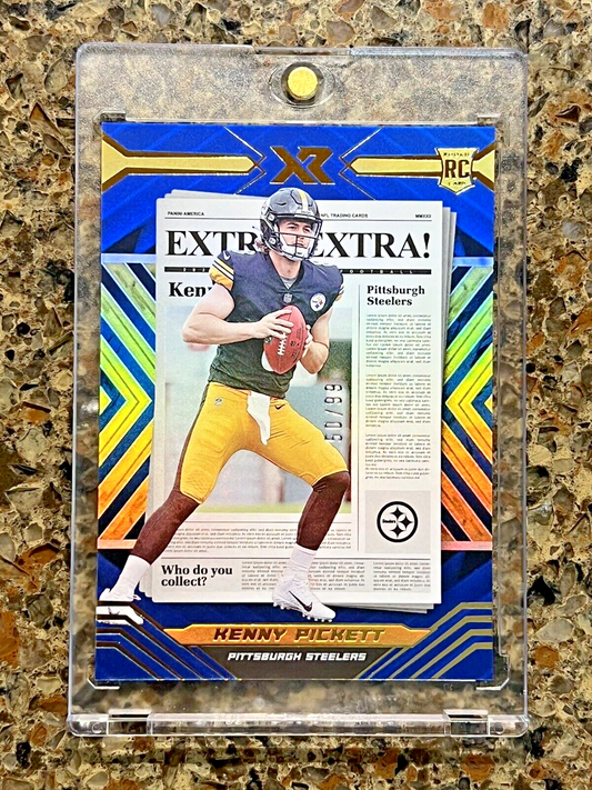 Kenny Pickett RC 2022 Panini Xr Football EXTRA! Refractor 50/99 Gem Mint Rookie