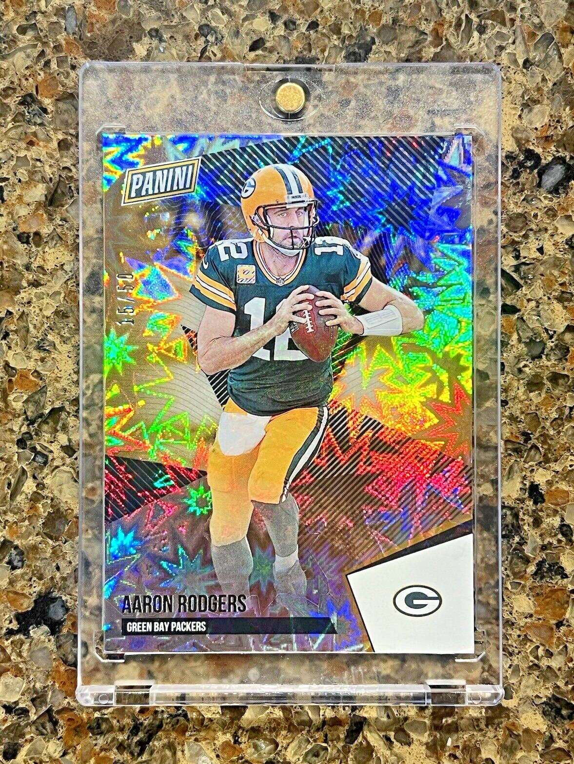 Aaron Rodgers 2021 Panini The National #15/50 KABOOM Explosion SSP - SUPER RARE