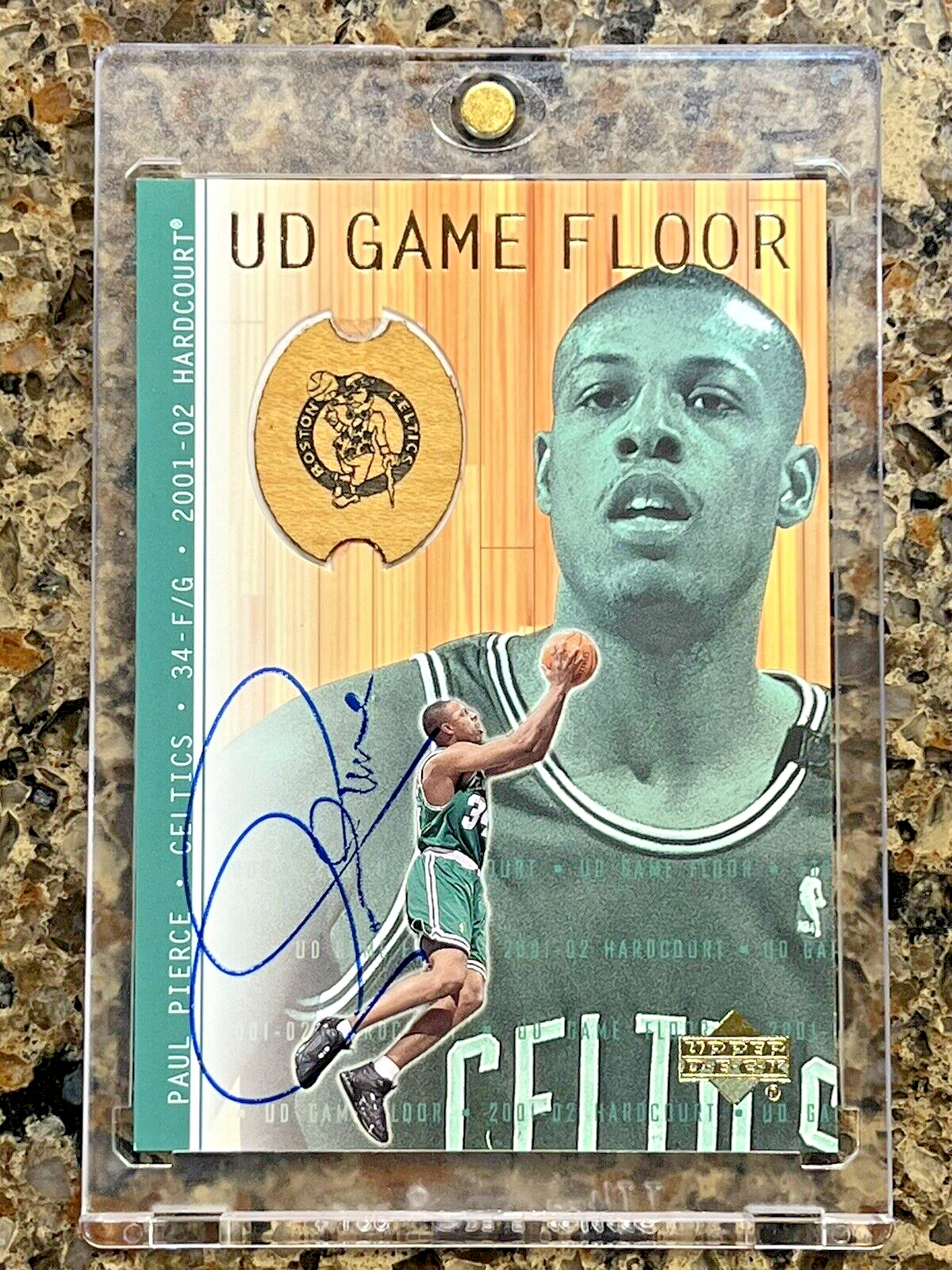 Paul Pierce 2001 Upper Deck UD Game Floor Edition On-Card Autograph RARE SSP